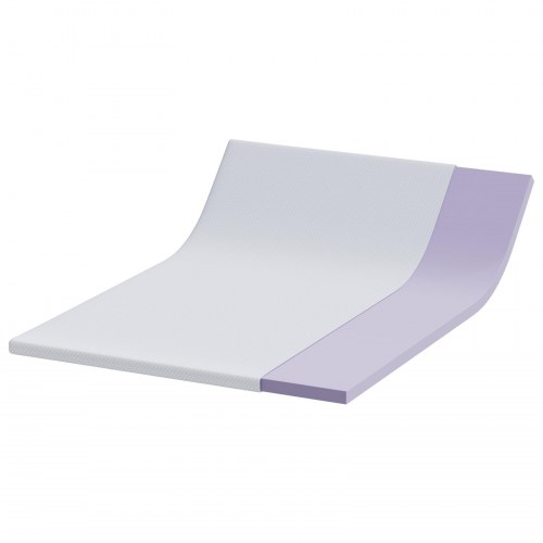 Topmadras i memoryskum 140 x 200 cm - hvid