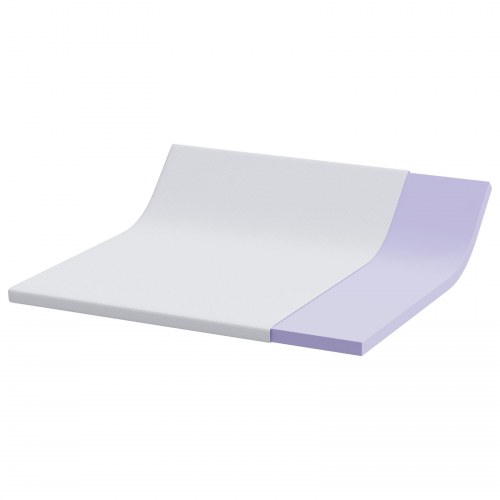 Topmadras i memoryskum 180 x 200 cm - hvid