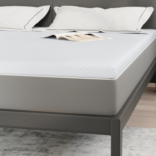 Topmadras i memoryskum 180 x 200 cm - hvid