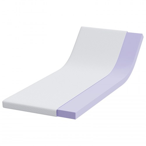 Topmadras i memoryskum 80 x 200 cm - hvid