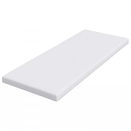 Topmadras i memoryskum 80 x 200 cm - hvid