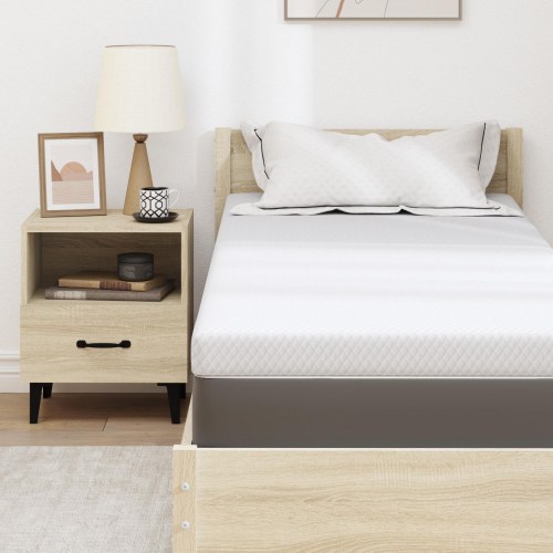 Topmadras i memoryskum 80 x 200 cm - hvid