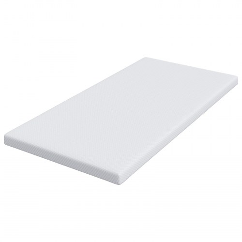 Topmadras i memoryskum 90 x 190 cm - hvid