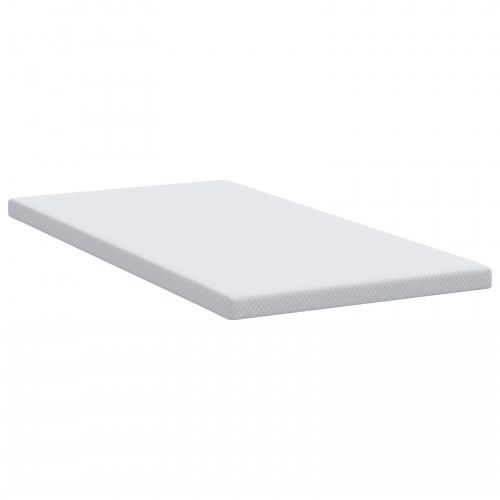 Topmadras i memoryskum 90 x 190 cm - hvid