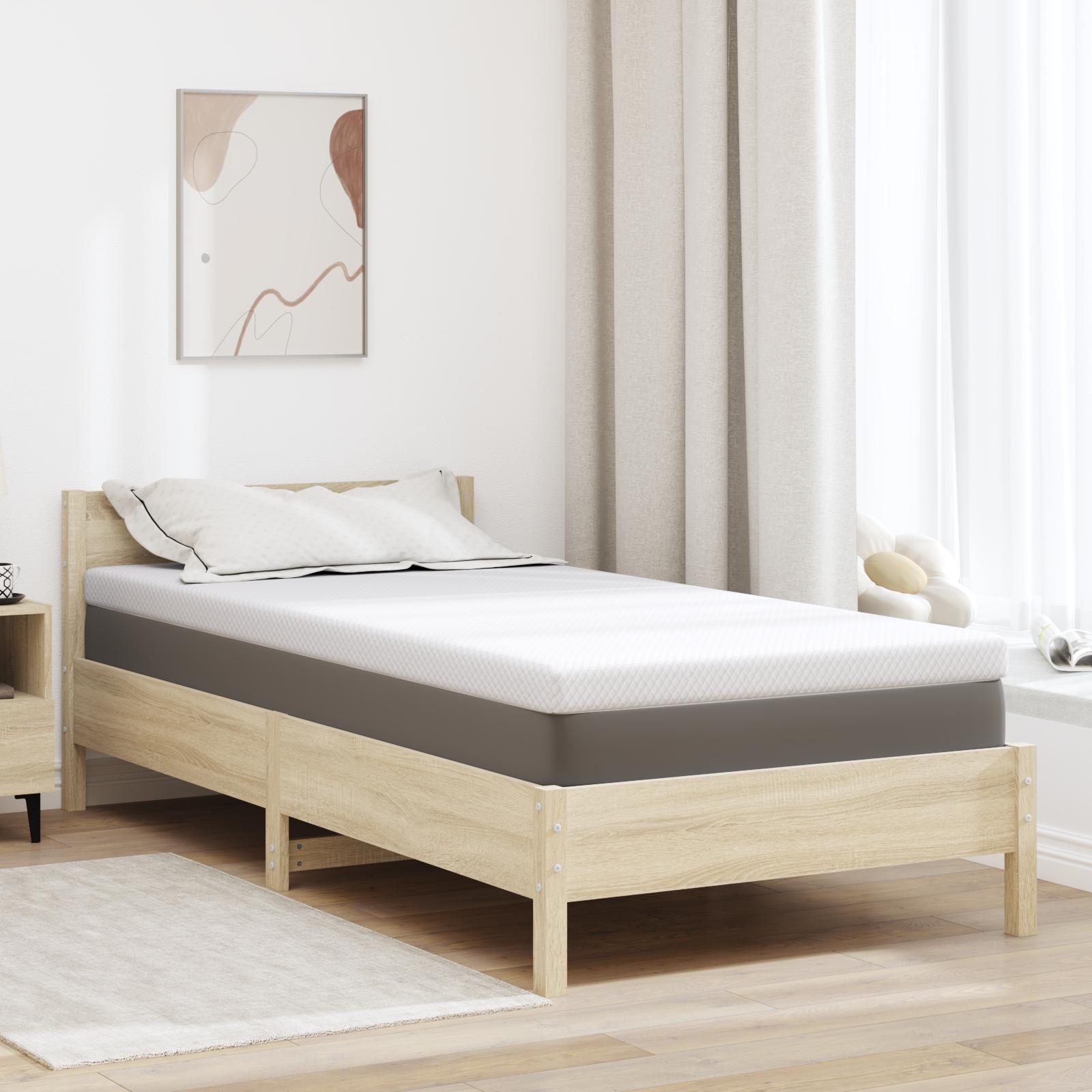 Memory skum topmadras - blød 90 × 200 cm, hvid