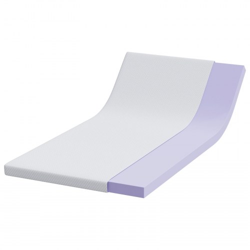 Topmadras i memoryskum 100 x 200 cm - hvid
