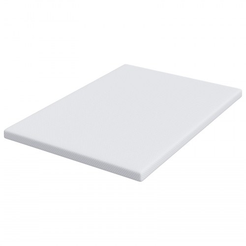 Topmadras i memoryskum 140 x 190 cm - hvid