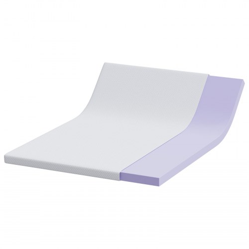 Topmadras i memoryskum 140 x 200 cm - hvid