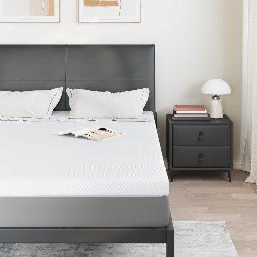 Topmadras i memoryskum 160 x 200 cm - hvid