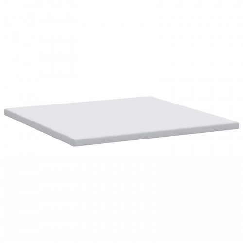 Topmadras i memoryskum 200 x 200 cm - hvid