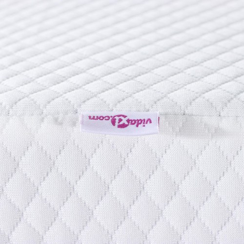 Topmadras i memoryskum 200 x 200 cm - hvid