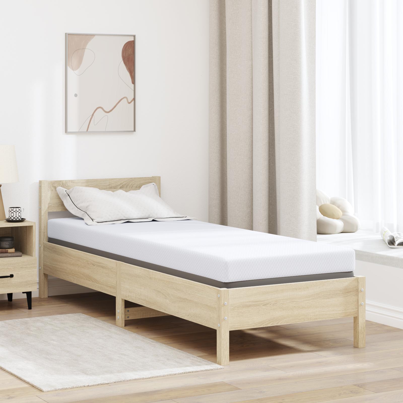vidaXL Minde skum madras top 70 x 200 cm Thick Stof-100% polyester