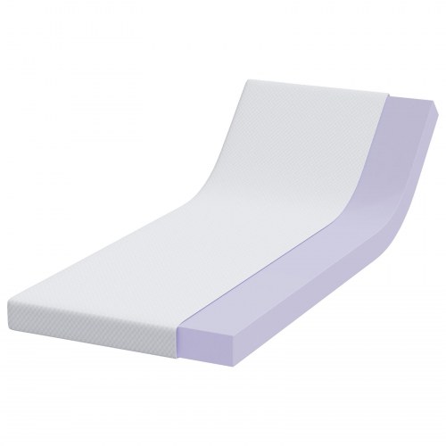 Topmadras i memoryskum 70 x 200 cm - hvid