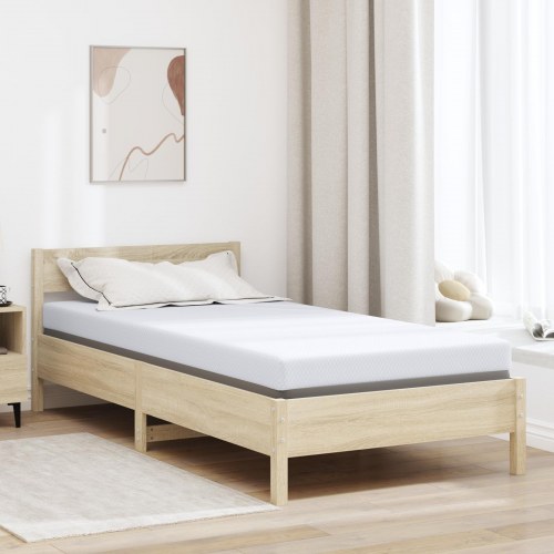 Topmadras i memoryskum 90 x 190 cm - hvid