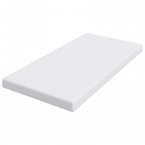 Topmadras i memoryskum 90 x 190 cm - hvid