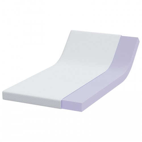 Topmadras i memoryskum 90 x 200 cm - hvid