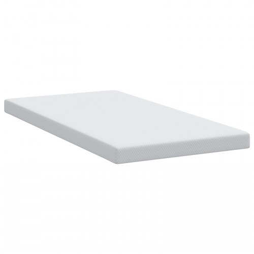 Topmadras i memoryskum 90 x 200 cm - hvid