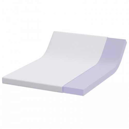 Topmadras i memoryskum 140 x 200 cm - hvid
