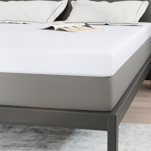 Topmadras i memoryskum 160 x 200 cm - hvid
