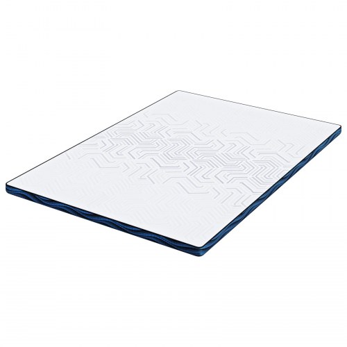 Topmadras 140 x 190 cm i memoryskum - hvid
