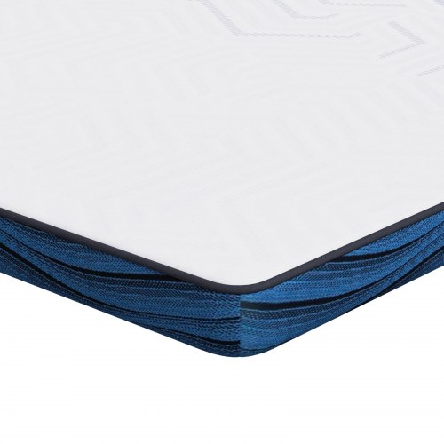 Topmadras 140 x 200 cm i memoryskum - hvid