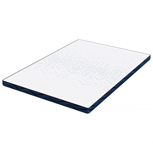 Topmadras i memoryskum 140 x 190 cm - hvid
