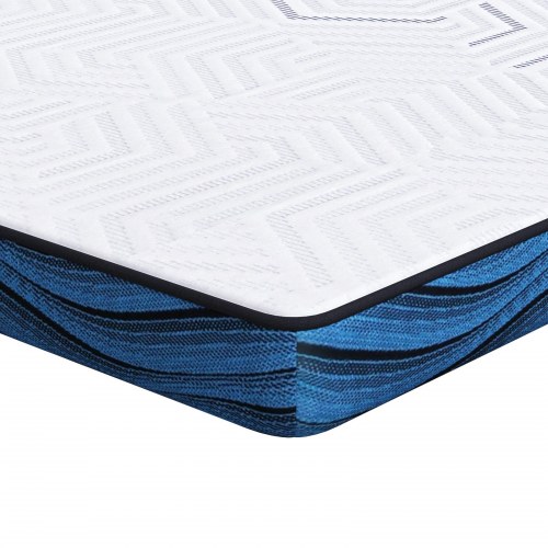Topmadras 160 x 200 cm memoryskum - hvid