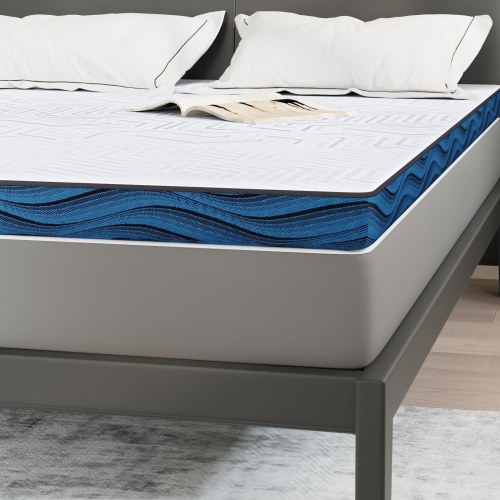 Topmadras 160 x 200 cm memoryskum - hvid