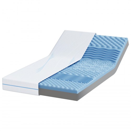 Skummadras medium fast 120 x 200 cm - hvid