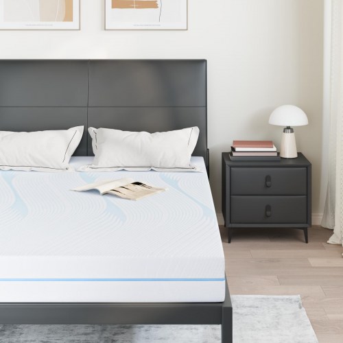 Madras Hvid 160 x 200 cm Jacquard stof