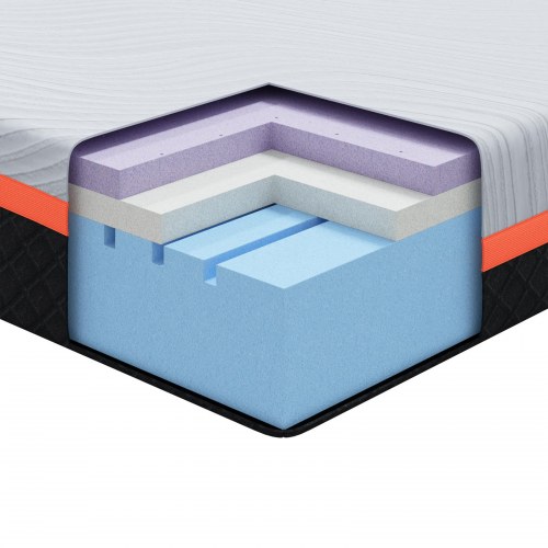 Madras Hvid og Grå 90 x 200 cm Jacquard stof