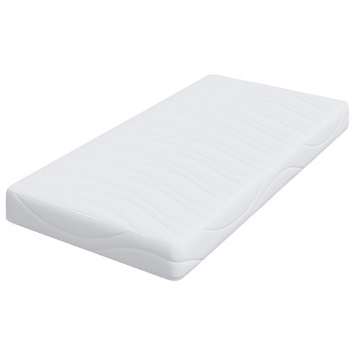 Gelmadras i memoryskum medium 80 x 160 cm - hvid