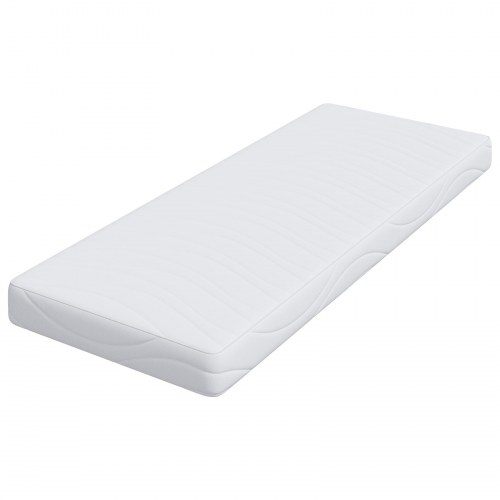 Gelmadras i memoryskum 80 x 200 cm - hvid