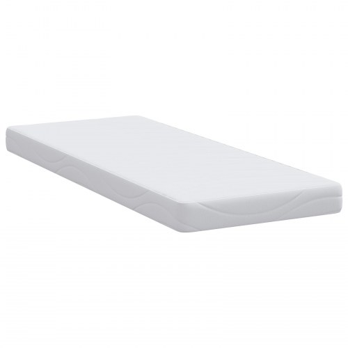 Gelmadras i memoryskum 80 x 200 cm - hvid