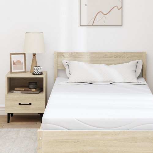 Gelmadras medium 90 x 190 cm - hvid