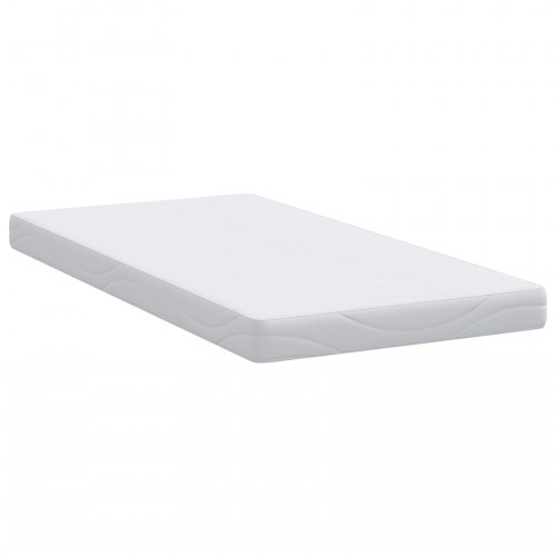 Gelmadras i memoryskum 120 x 200 cm - hvid