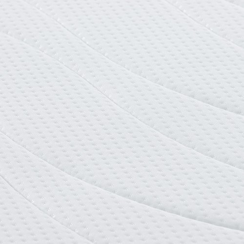 Gelmadras i memoryskum 120 x 200 cm - hvid