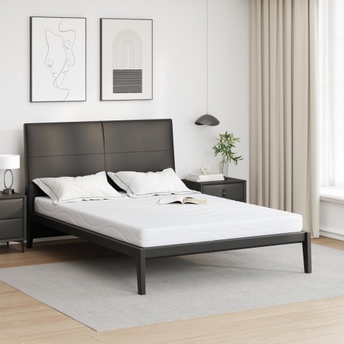 Gelmadras med memoryskum medium 140 x 190 cm - hvid