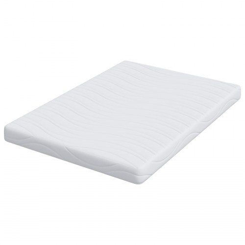 Gelmadras i memoryskum 140 x 200 cm - medium, hvid