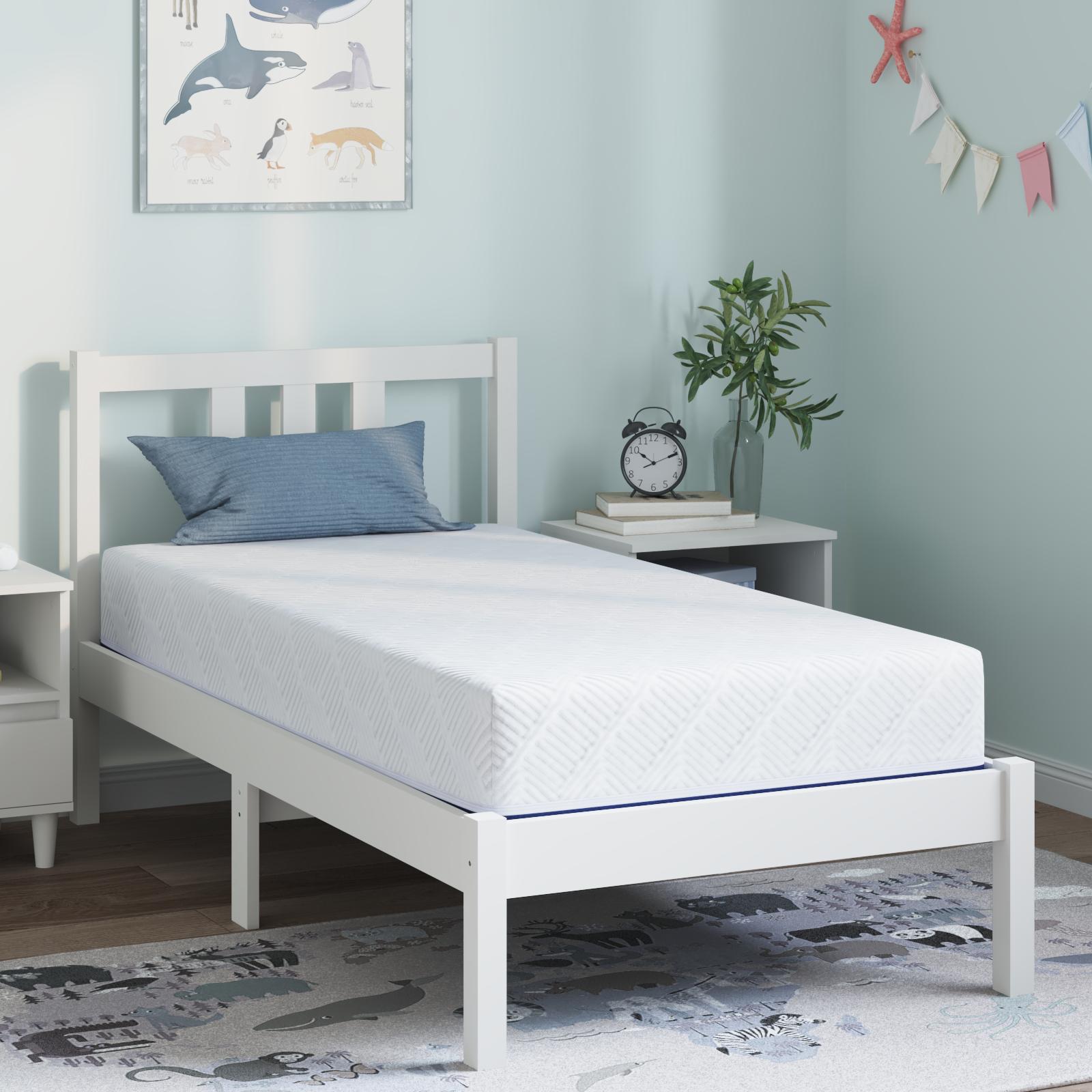 Madras Hvid og Blå 80 x 160 cm Jacquard stof