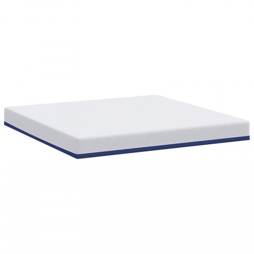 Gel-memory foam madras 180 x 200 cm - hvid/blå