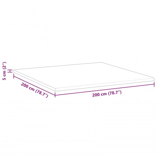 Topmadras med kokosfibre 200 x 200 cm - hvid