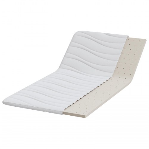 Topmadras i latex 100 x 200 cm - hvid