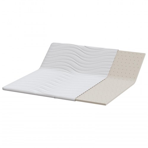 Topmadras i latex 200 x 200 cm - hvid