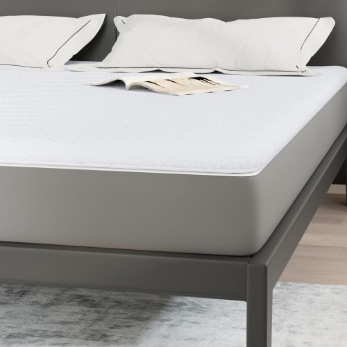 Topmadras i latex 200 x 200 cm - hvid