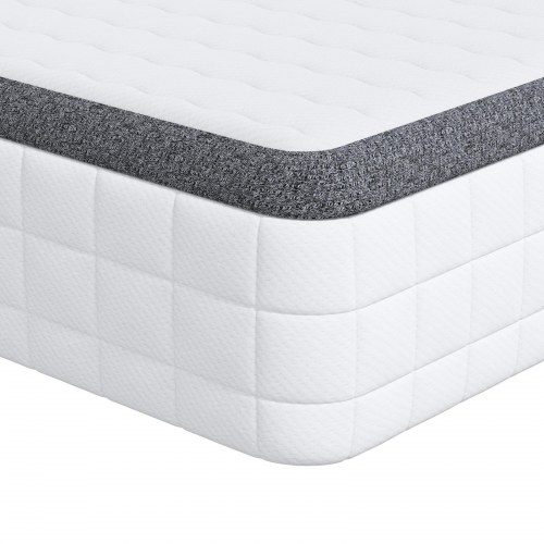 Madras 2 stk. medium blød 70 x 190 cm - hvid og grå