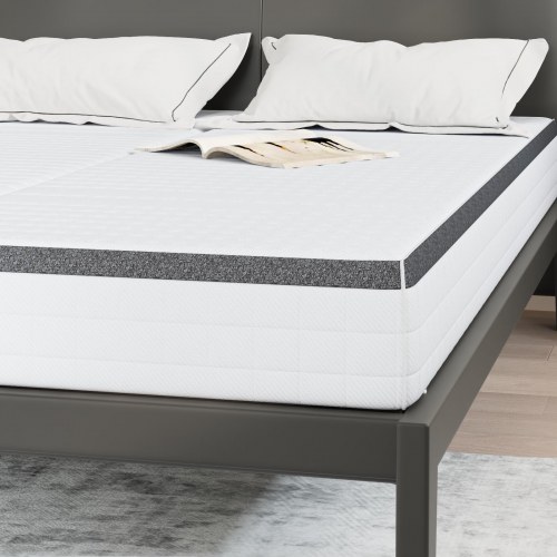 Madras 2 stk. medium blød 70 x 200 cm - hvid og grå