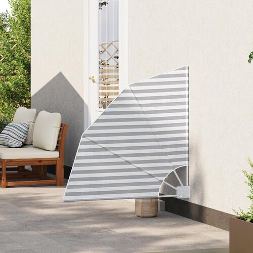 Balkon Afskærmning Antracitgrå og hvid 115 x 115 cm Stof