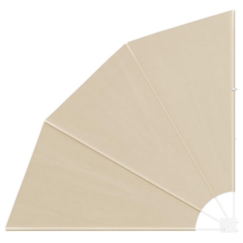 Balkon afskærmning 140 × 140 cm - polyester, beige
