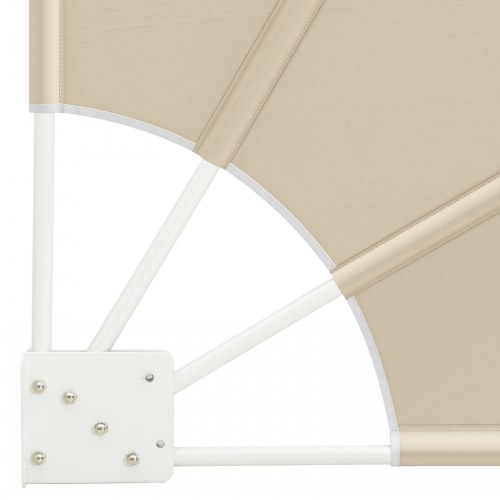 Balkon afskærmning 140 × 140 cm - polyester, beige